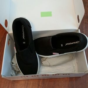 NEW IN BOX Black Superga Canvas Sneakers